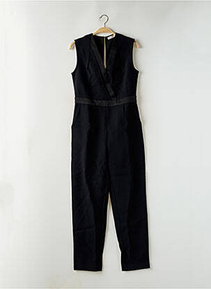 Combi-pantalon tissage crêpe sans manche noir LA PETITE ETOILE femme