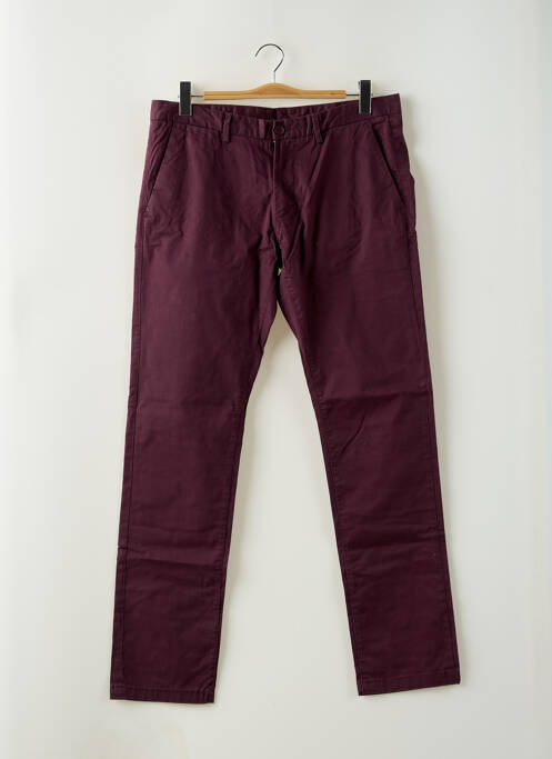 Pantalon chino poches taille normale violet TEDDY SMITH homme