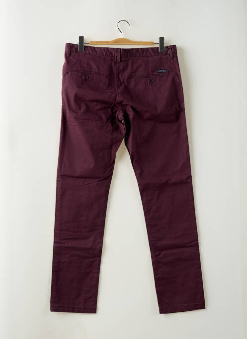 Pantalon chino poches taille normale violet TEDDY SMITH homme