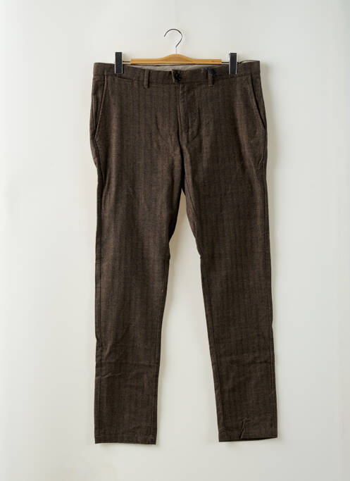 Pantalon chino marron DSTREZZED pour homme