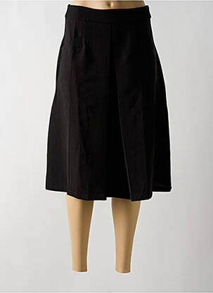 Jupe mi-longue taille à pinces noir MOLLY BRACKEN femme