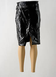 Jupe mi-longue taille haute noir NA-KD femme