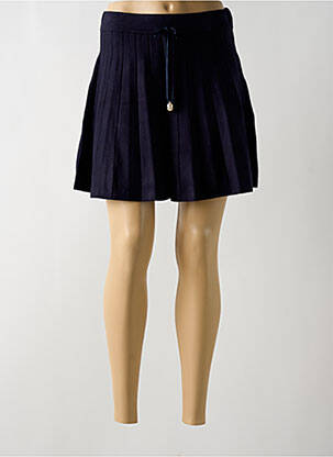 Jupe courte taille haute bleu MOLLY BRACKEN femme
