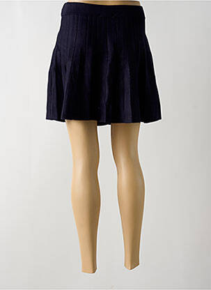 Jupe courte taille haute bleu MOLLY BRACKEN femme