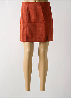 Jupe courte taille haute orange LOUCHE femme