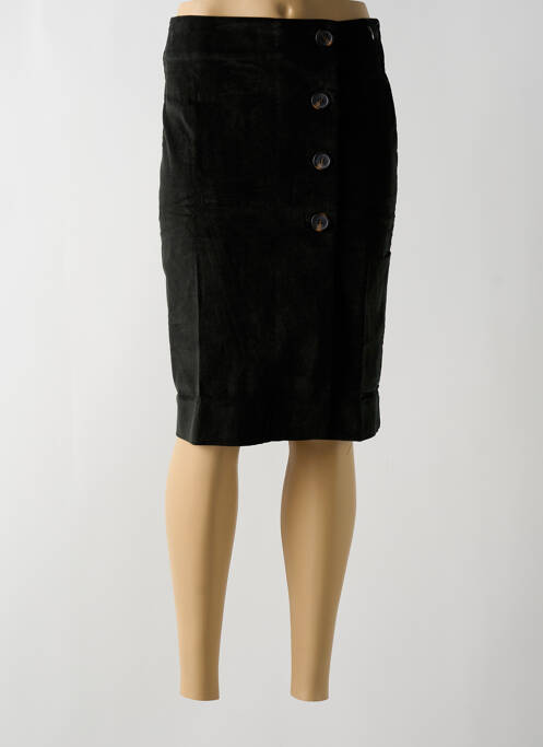 Jupe mi-longue stretch vert MINIMUM femme