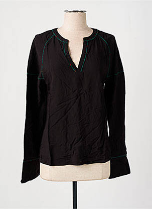 Blouse col rond manches longues noir VILA femme