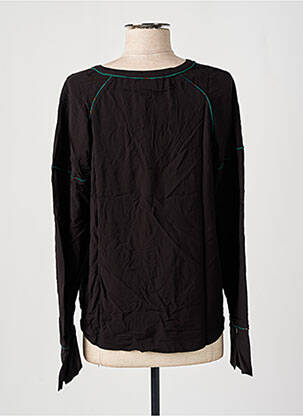 Blouse col rond manches longues noir VILA femme