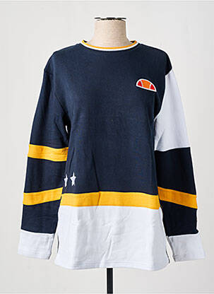 Sweat-shirt broderie manches longues bleu ELLESSE femme