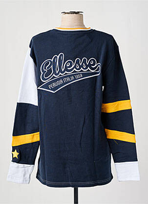 Sweat-shirt broderie manches longues bleu ELLESSE femme