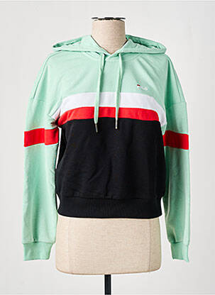 Sweat-shirt à capuche manches longues manches longues vert FILA femme
