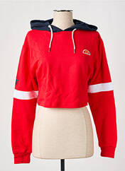 Sweat-shirt à capuche rouge ELLESSE pour femme seconde vue