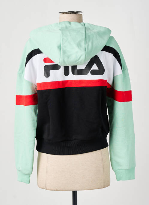 Sweat-shirt à capuche manches longues manches longues vert FILA femme