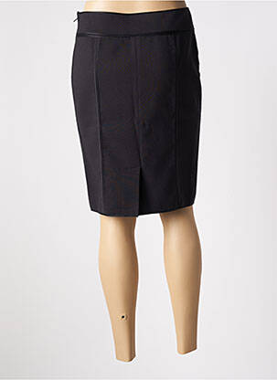 Jupe mi-longue fermeture zip latéral noir ARMANI femme