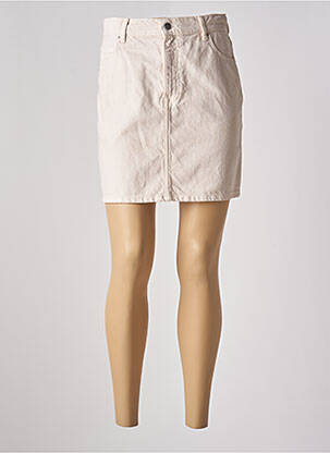 Jupe courte poches beige ACQUAVERDE femme