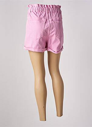 Short fermeture zippée sous rabat boutonné rose ACQUAVERDE femme