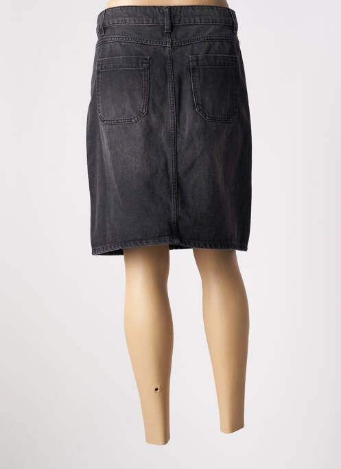 Jupe mi-longue coupe droite gris ACQUAVERDE femme