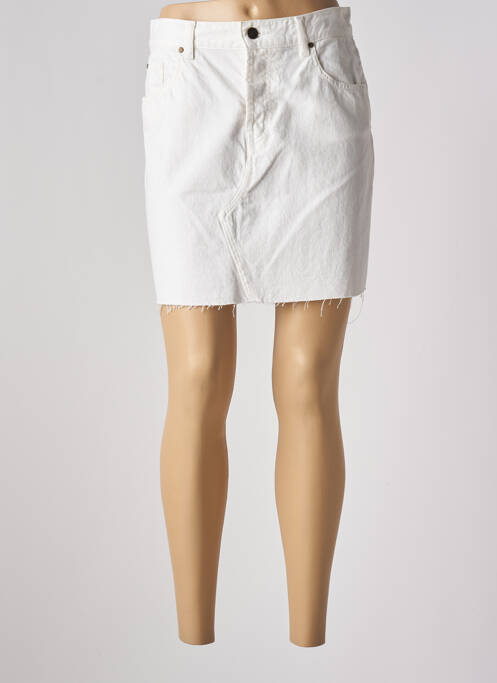 Jupe courte poches blanc ACQUAVERDE femme