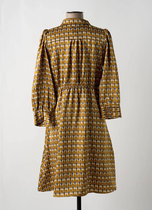 Robe mi-longue jaune CHATTAWAK pour femme