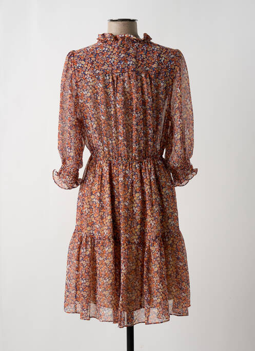 Robe mi-longue orange CHATTAWAK pour femme