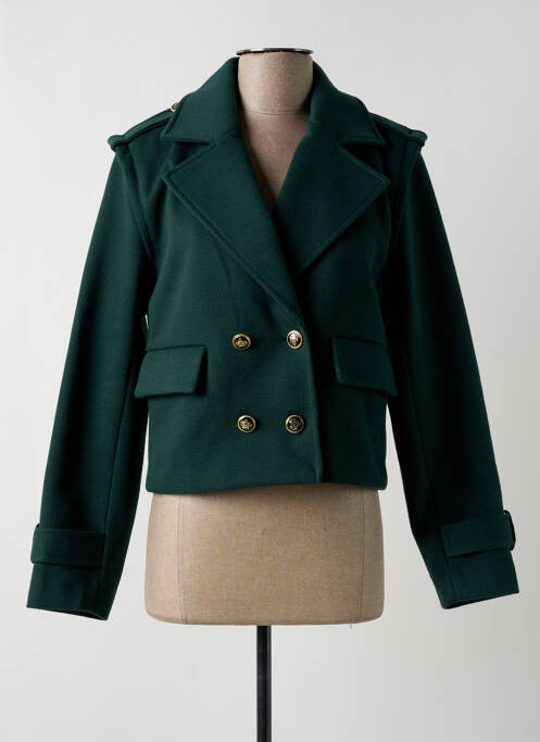 Manteau court vert ONLY pour femme