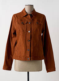 Veste casual coupe droite marron AGATHE & LOUISE femme