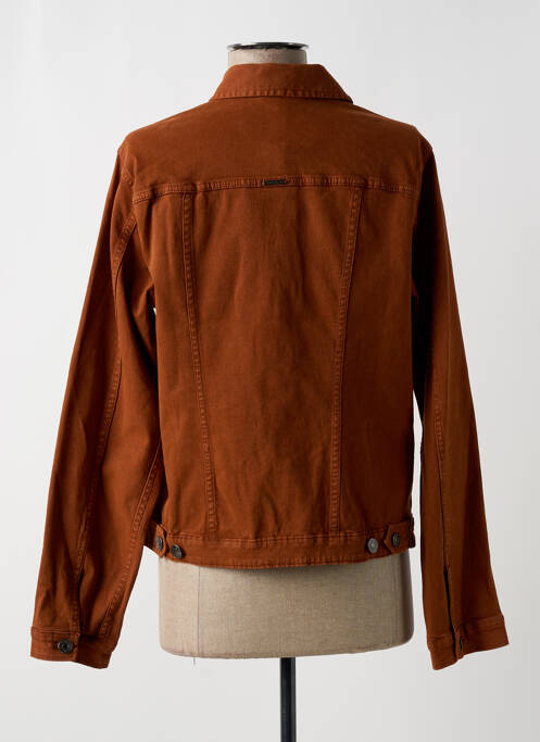 Veste casual coupe droite marron AGATHE & LOUISE femme
