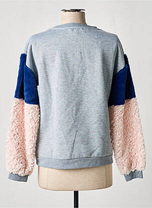 Sweat-shirt manches longues manches longues gris TEDDY SMITH fille