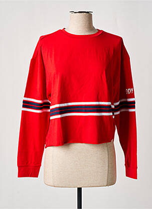 T-shirt stretch manches longues rouge TEDDY SMITH fille