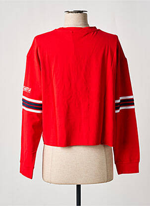 T-shirt stretch manches longues rouge TEDDY SMITH fille