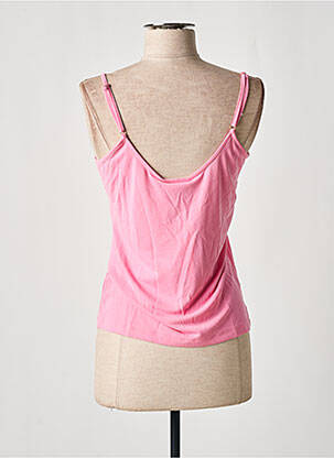 Top col v fines bretelles rose MINIMUM femme