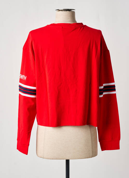 T-shirt stretch manches longues rouge TEDDY SMITH fille