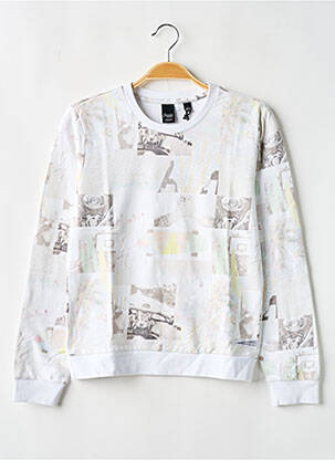 Sweat-shirt imprimé fantaisie manches longues blanc JAPAN RAGS garçon