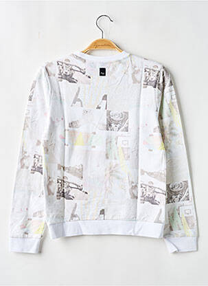 Sweat-shirt imprimé fantaisie manches longues blanc JAPAN RAGS garçon