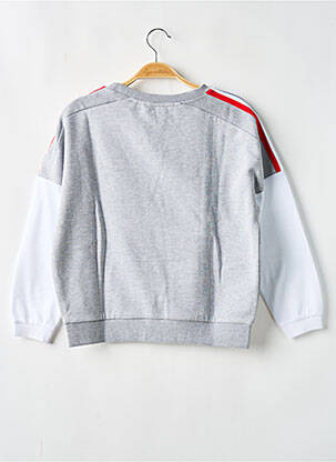 Sweat-shirt manches longues manches longues gris TEDDY SMITH fille