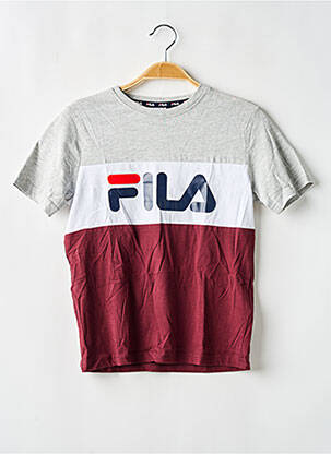 T-shirt coupe droite manches courtes rouge FILA enfant