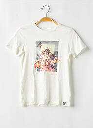 T-shirt tissage jersey manches courtes blanc TEDDY SMITH garcon