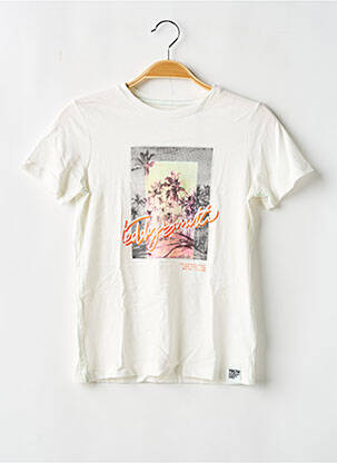 T-shirt tissage jersey manches courtes blanc TEDDY SMITH garcon