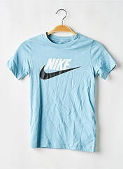 T-shirt bleu NIKE pour garçon seconde vue