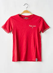 T-shirt rouge TEDDY SMITH pour garçon seconde vue