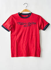 T-shirt rouge TEDDY SMITH pour garçon seconde vue