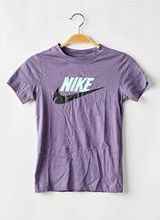 T-shirt violet NIKE pour garçon seconde vue