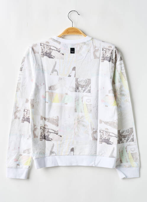 Sweat-shirt imprimé fantaisie manches longues blanc JAPAN RAGS garcon