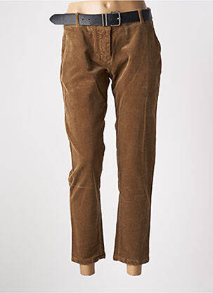 Pantalon 7/8 marron LACOMY pour femme