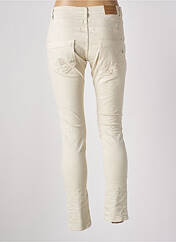 Pantalon slim beige PLACE DU JOUR pour femme seconde vue