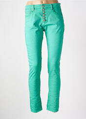 Pantalon slim vert PLACE DU JOUR pour femme seconde vue