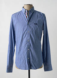 Chemise manches longues manches longues bleu BLACKS LEGEND homme