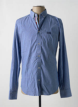 Chemise manches longues imprimé rayures bleu BLACKS LEGEND homme