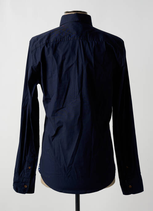 Chemise manches longues poches bleu BLACKS LEGEND homme