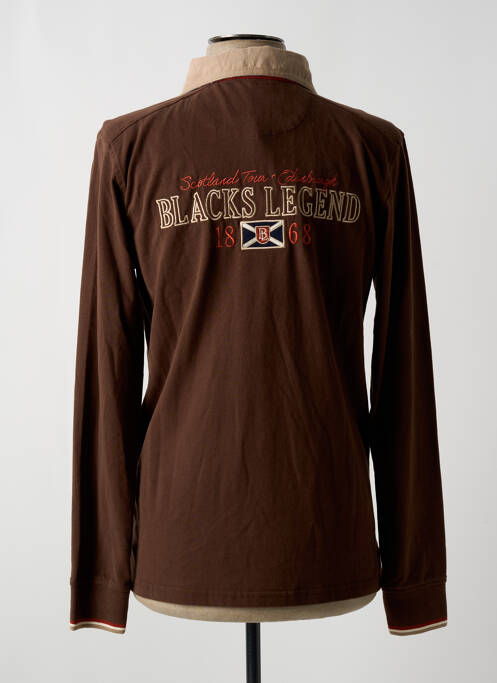 Polo marron BLACKS LEGEND pour homme